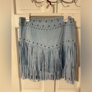 Idyllwind Blue Tassel Skirt